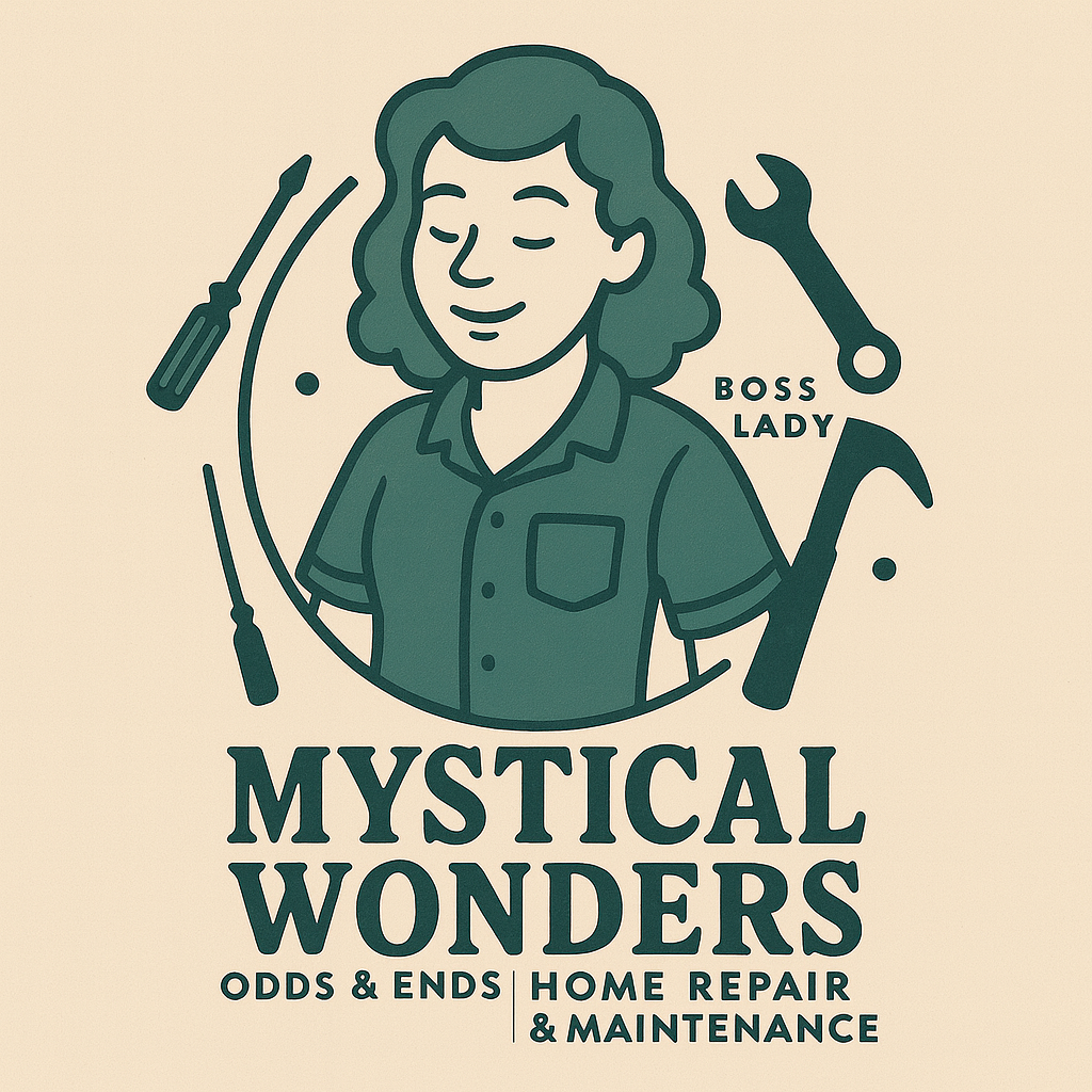 Mystical Wonders, the boss lady of Odds & Ends Home Repair in Lawrenceville, GA, smiling while managing home maintenance projects in Metro Atlanta